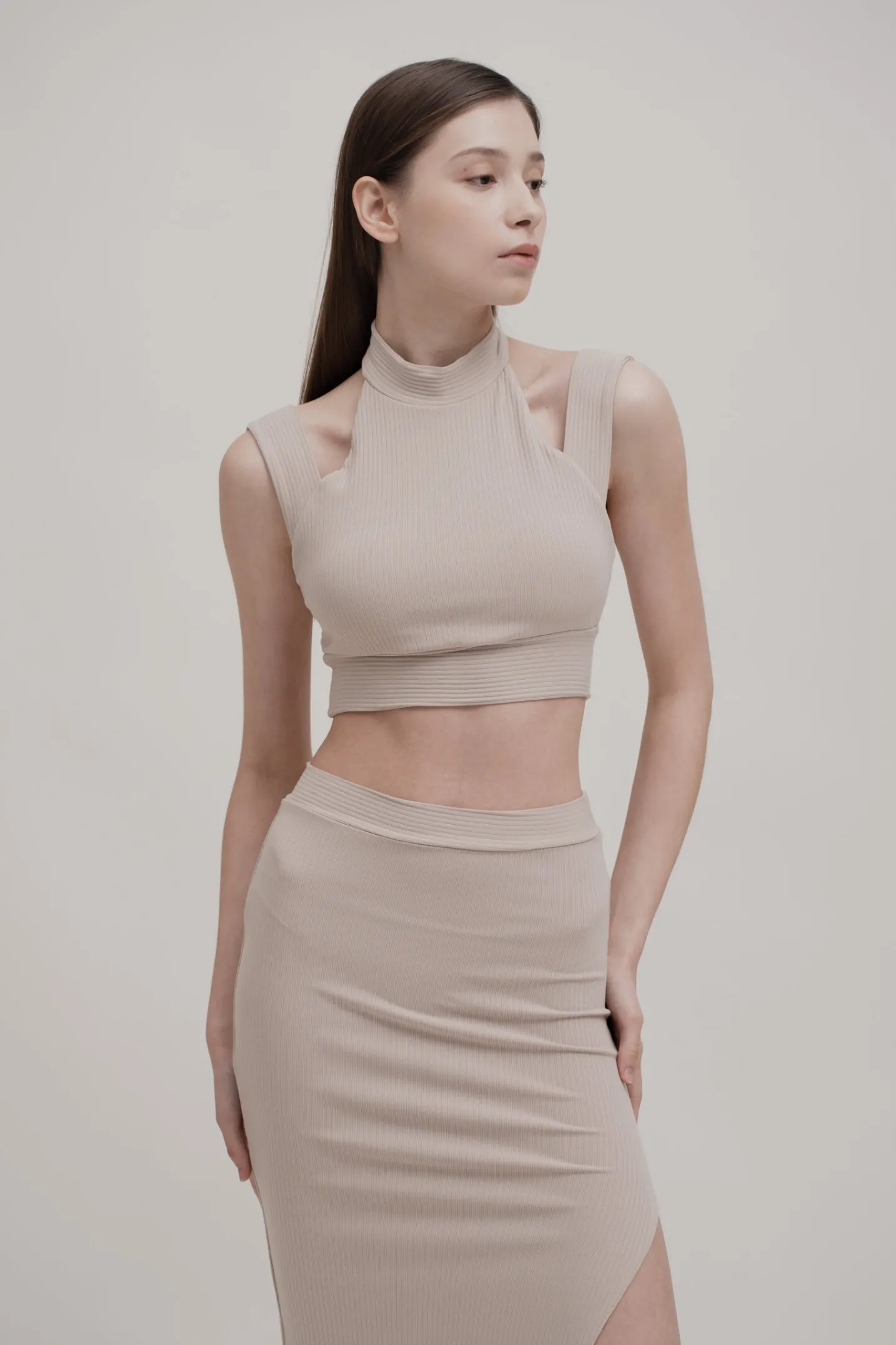 APERA Midi Skirt - Tan