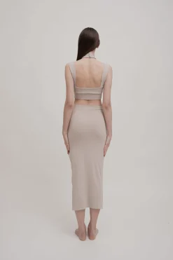 APERA Midi Skirt - Tan