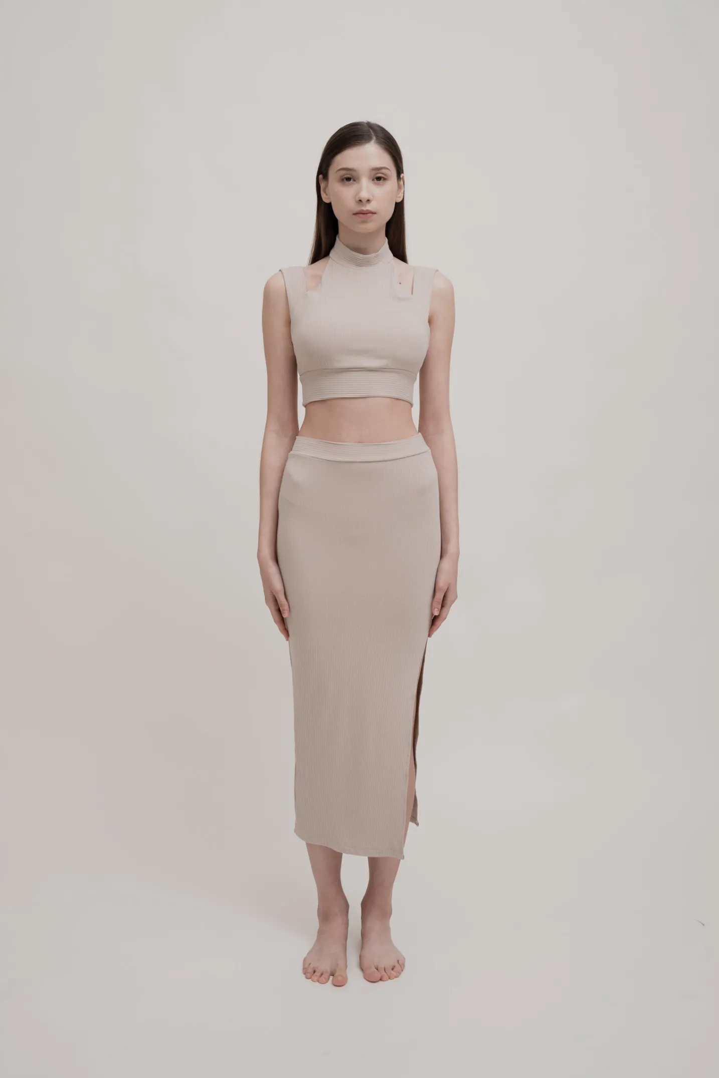 APERA Midi Skirt - Tan