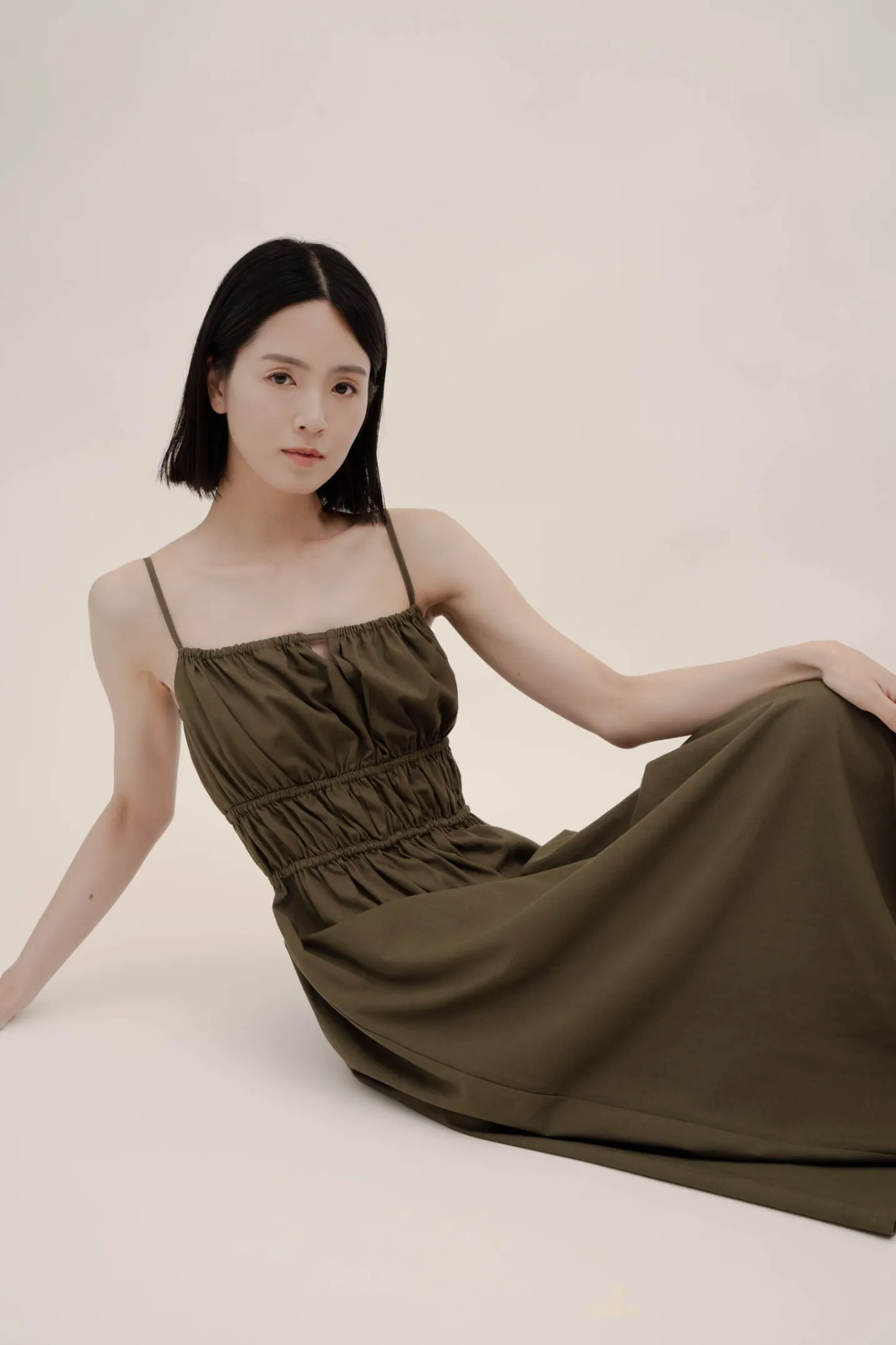 AUDREY Dress - Olive