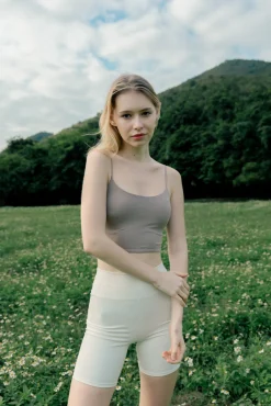 FRAME Biker Shorts - Cream