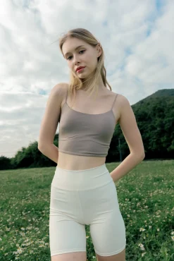 FRAME Biker Shorts - Cream