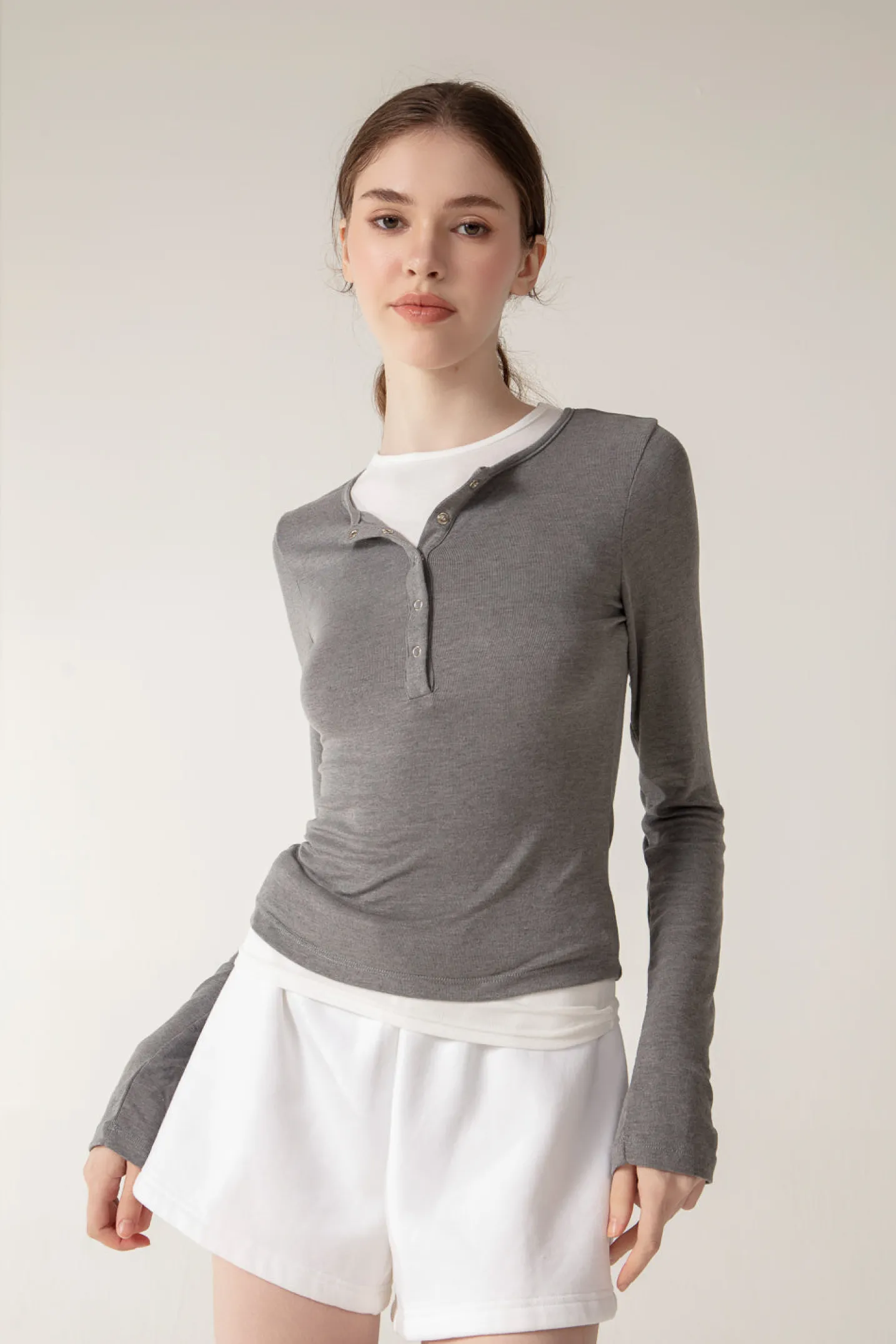 LUCIE Top - Grey