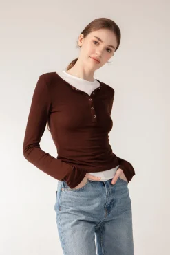 LUCIE Top - Mocha