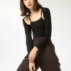 LUV Cardigan - Black (Cropped)