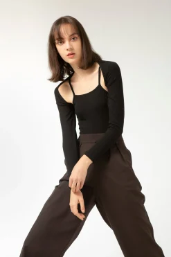 LUV Cardigan - Black (Cropped)