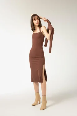 LUV Cardigan - Mocha (Cropped)