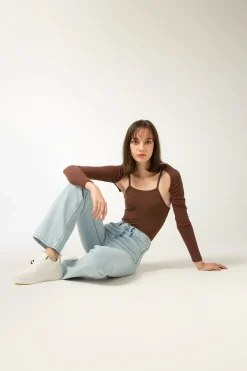 LUV Cardigan - Mocha (Cropped)