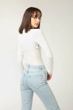 LUV Cardigan - White (Cropped)