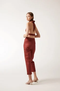 REINA Pants - Maroon