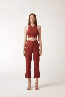 REINA Pants - Maroon